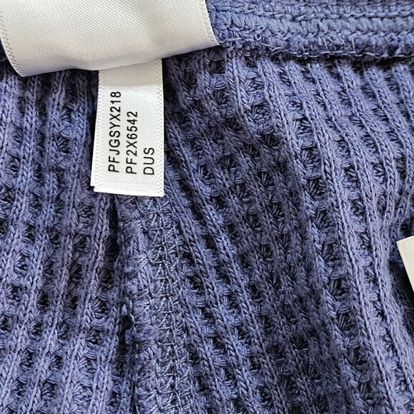 Calvin Klein Sweatpants Womens 3X Blue Waffle Thermal Active Lounge Performance - Picture 10 of 15